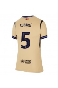 Fotbalové Dres Barcelona Pau Cubarsi #5 Dámské Venkovní Oblečení 2025-26 Krátký Rukáv